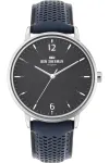 BEN SHERMAN Vyrų laikrodis WB038U 43mm juodas ciferblatas juodas dirbtinės odos dirželis
