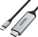 UNITEK V1423A USB-C į HDMI 4K 60Hz laidas, 1,8 m
