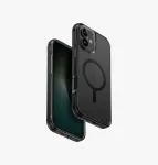 UNIQ Combat Case, skirtas iPhone 16 Plus 6,7 colio, Magclick įkrovimui, anglies juoda
