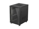 LANBERG 18U 19 colių ant grindų statomas serverio stovas 600x800 mm juodas su grūdinto stiklo durimis (plok&scaron;čioje pakuotėje)