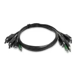 StarTech.com SK2DPMMKVM06-TAA dvigubas DisplayPort KVM kabelis, USB 2.0, 3,5 mm audio, 1,8 m