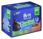BRIT Premium Cat Sterilised Plate &ndash; &scaron;lapias kačių ėdalas &ndash; 12x100g