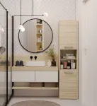Top E Shop S40 SONOMA vonios kambario spintelė, ąžuolo spalvos