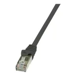 LogiLink CP1033S Cat.5e F/UTP RJ45 jungiamasis kabelis, 1 m, juodas, su apsauga nuo užraktų lūžimo
