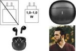 LogiLink Bluetooth TWS ausinės, IPX4 atsparios vandeniui, liečiamas valdymas, USB-C įkrovimo dėklas, juodos