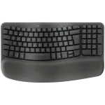 Logitech Wave Keys ir Lift Combo &ndash; ergonominis belaidis klaviatūros ir vertikalios pelės rinkinys, grafitas