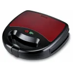 Brock SSM 6004 RD 4-in-1 sumu&scaron;tinių, rie&scaron;utinių vaflių, vaflių kepėjas ir grilis, 750 W, raudonas