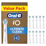 Oral-B iO Ultimate Clean keičiamos galvutės, baltos, 10 vnt.