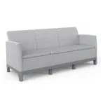 KETER Scandi Form 3 vietų sodo sofa, &scaron;viesiai pilka / tamsiai plieno pilka