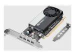 Lenovo NVIDIA T400E 4GB GDDR6 vaizdo plok&scaron;tė su 4x mini-DisplayPort, žemo profilio