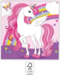 Procos Unicorn Rainbow 2 sluoksnių popierinės servetėlės, 20 vnt. (93760)