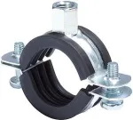 Fischer 91489 FRS vamzdžių spaustukas 74-78 mm M8/M10 su EPDM garso izoliacija, cinkuoto plieno, 25 vnt. paketas