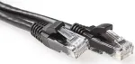ACT IB2952 0,25 m Cat6a U/UTP tinklo kabelis, juodas
