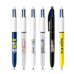BIC 4 Colours tu&scaron;inukas, 6 vienetų paketas, mėlynas korpusas, 4 ra&scaron;alo spalvos (mėlyna, raudona, žalia, juoda), 1,0 mm vidutinis smaigas 9926071