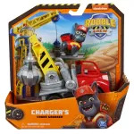 Rubble & Crew &bdquo;Charger&ldquo; krano griebtuvas &ndash; žaislinis sunkvežimis su judančiomis dalimis ir kolekcine figūrėle, vaikams nuo 3 metų