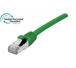 EXERTIS CONNECT RJ45 komutacinis kabelis Cat. 6, F/UTP, GRS sertifikuotas, žalias, 1,5 m 854631