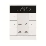 Busch-Jaeger Patalpos temperatūros reguliatorius su CO2 ir drėgmės jutikliu, 6 kanalų, SBC/U6.0.11-84 (2CKA006330A0009)