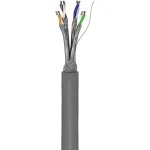 Wentronic Goobay CAT 6 tinklo kabelis, S/FTP (PiMF), pilkas, 305 m - CCA vario mi&scaron;inys, AWG 23/1 (vientisas), PVC (95696)