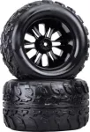 Reely 1:10 Monstertruck komplektiniai ratai juodi 2 vnt. (RE-6747333)