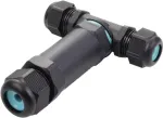 Sygonix SY-5516050 hermeti&scaron;kas kabelių jungtis su varžtiniais gnybtais, IP68, 3 polių, juoda