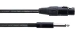 Cordial EM 10 FP garso kabelis XLR į 6,3 mm mono jack, 10 m, juodas, 14752