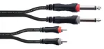 Cordial 14840 garso kabelis 6,3 mm mono jack į RCA 1,5 m juodas