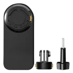 Kuprinės laikiklis Puluz PU1055B sportinėms kameroms &ndash; suderinamas su Osmo Action 5, Pro Insta360, Ace Pro 2 &ndash; juodas