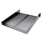 StarTech.com CABSHELF22V 2U ventiliuojama montuojama lentyna serverių spintai, 19&Prime;, 22&Prime; (55,9 cm) gylio, iki 22 kg, plienas, juoda