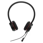 Jabra Evolve 20SE MS Stereo ausinės, laidinės, biurui/skambučių centrui, 150 - 7000 Hz, 132 g, juodos