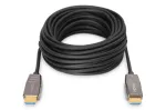 DIGITUS HDMI AOC hibridinis &scaron;viesolaidinis laidas, A tipo M/M, 15m, UHD 8K@60Hz, CE, juodas
