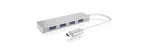 ICY BOX IB-HUB1425-C3 USB 3.2 Gen 1 (3.1 Gen 1) Type-C 5000 Mbit/s Sidabrinis