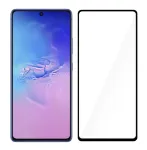 Grūdinto stiklo apsauginis stikliukas Tellur Samsung S10 Lite &ndash; pilnas klijavimas, draugi&scaron;kas dėklui, juodas