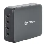 Manhattan 102667 GaN USB Power Delivery kroviklis-stotelė, 4 prievadai, 240 W