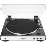 Patefonas Audio-Technica AT-LP60XBTWH su belaidžiu Bluetooth ry&scaron;iu, juodas/baltas