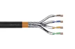 DIGITUS lauko montavimo kabelis - Cat 7 - S/FTP - AWG 23/1 - 1000m - Juodas