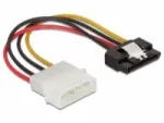 DeLOCK 60120 SATA maitinimo kabelis, SATA (K) į Molex 4 kontaktų (K), su metaline sąspauda, tiesus, 0,12 m