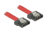 SATA kabelis DeLOCK 0.3m SATA III 7 kontaktų raudonas