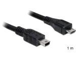 USB kabelis DeLOCK 83177 1m Micro-USB B Mini-USB B juodas