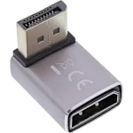 InLine 17291F DisplayPort 1.4 adapteris, ki&scaron;tukas/lizdas, 90 laipsnių žemyn, 8K