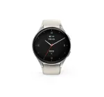 Hama 00178612 Smartwatch 8900, 3,35 cm (1,32 colio) AMOLED, 42 mm, 466 x 466 ta&scaron;kų, liečiamasis ekranas, GPS, sidabrinis/smėlinis