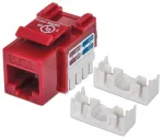 Intellinet Keystone Jack, Cat6, UTP, Punch-down, Raudonas