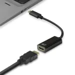 ACT AC7305 USB-C&ndash;HDMI adapteris, 0,15 m, juodas