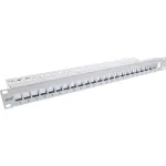 InLine Blank Patch Panel 19 colių 24 prievadų 1U &scaron;viesiai pilkas
