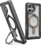 UAG Urban Armor Gear Plasma XTE MagSafe Kickstand Case Apple iPhone 17 pelenų (permatoma)/titano