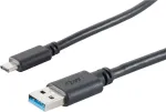USB kabelis S/CONN 13-31045 USB 3.2 Gen 1 3 m USB A USB C juodas