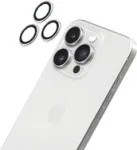 Apsauginis kameros žiedo stiklas LAUT PRIME GLASS, iPhone 16 Pro / iPhone 16 Pro Max, permatomas, grūdintas stiklas
