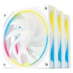 Kompiuterio au&scaron;inimo ventiliatorių rinkinys DeepCool FL12R SE 3in1 White &ndash; 3 vnt., balti 120 mm