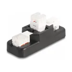 DeLOCK Keystone LSA rinkinys RJ45 RJ11 Cat.6 juodas užsegamas laikiklis