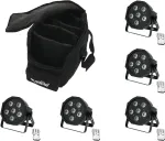 LED rinkinys EUROLITE SLS-603 5x su mink&scaron;tu krep&scaron;iu &mdash; 5 vnt. LED ap&scaron;vietimo komplektas
