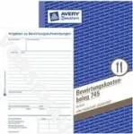Avery 745 Blue - White Verwaltungsbuch (745)